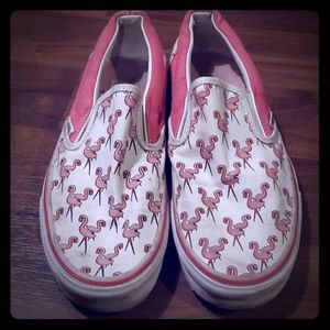 Vans pink flamingo shoes